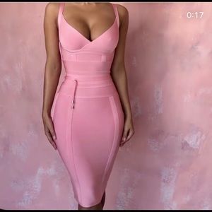 House of CB pink ‘Belice’ dress